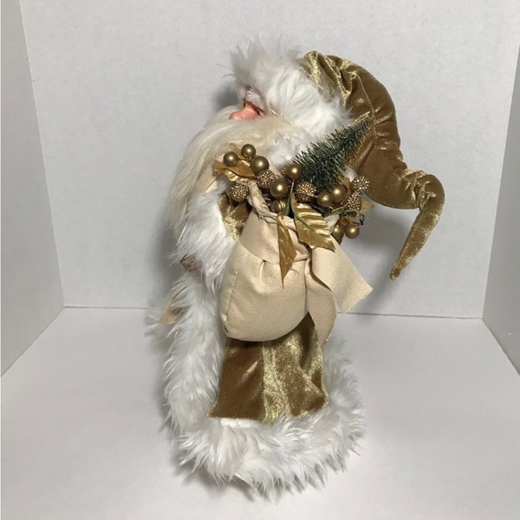 The Ganz Cottage Vintage Gold Santa Claus 12" Holiday Christmas Decor - Picture 5 of 10